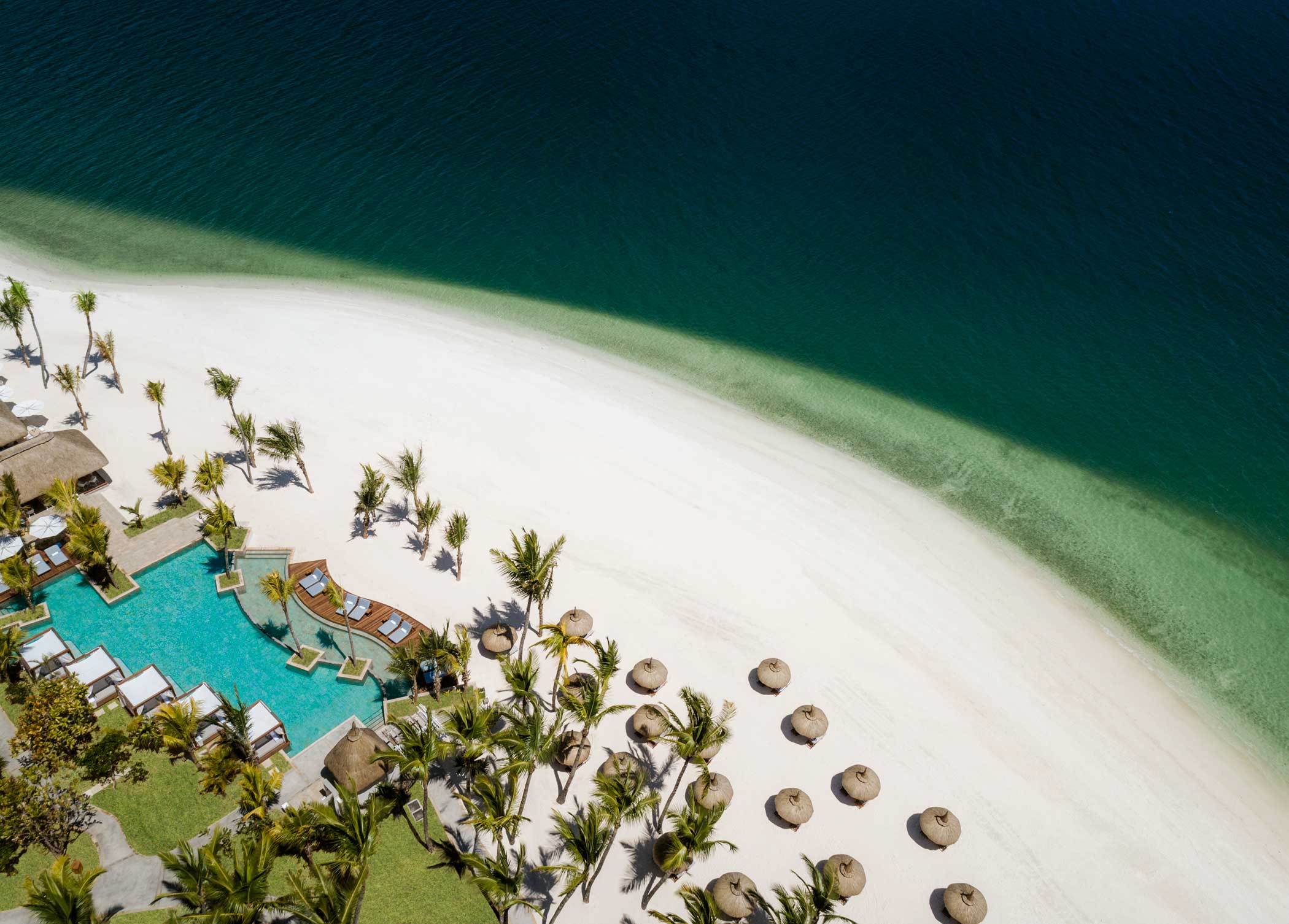 Тропический сад в отеле One&Only Le Saint Geran